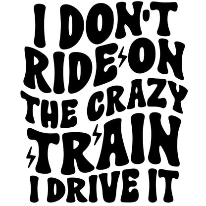 CAR DECAL Crazy Train