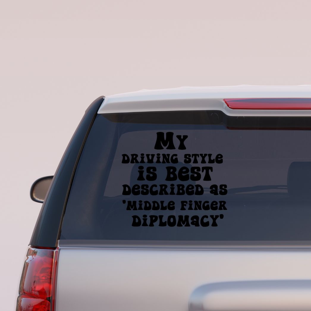 CAR DECAL Driving Style